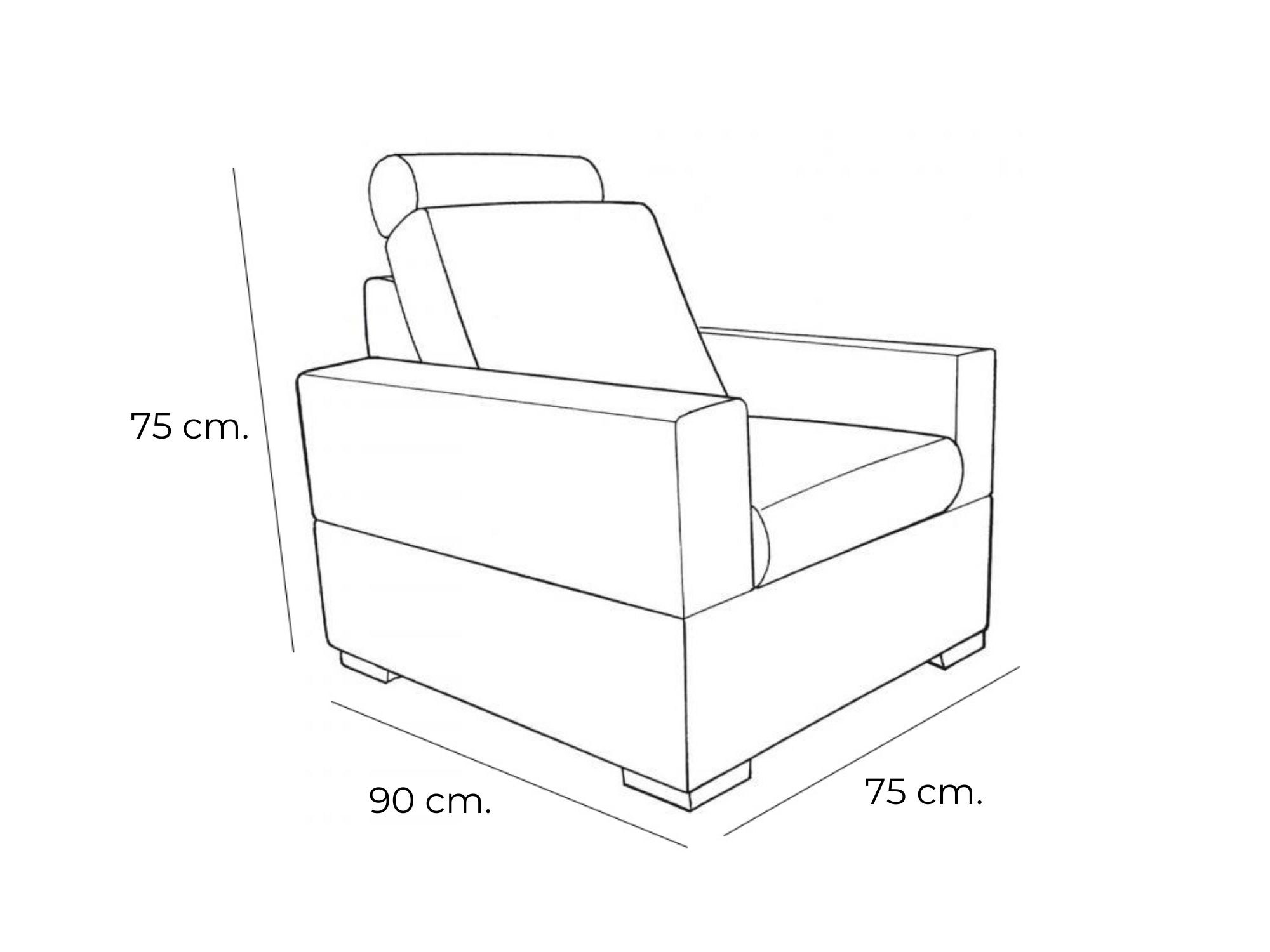 Butaca giratoria sillón de diseño modelo Nube de Divani en oferta, comprar tienda online